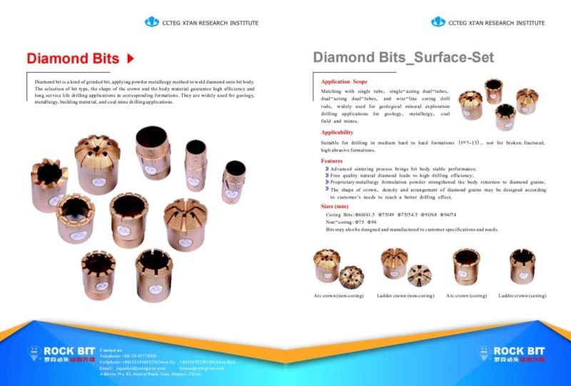 Diamond Bit (Surface set or Impregnated)