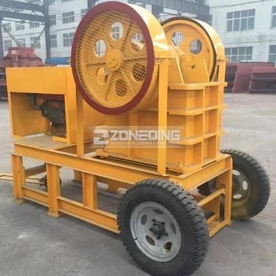 Stone Rock Mobile Small Diesel Engine PE Series Primary Mini Ore Limestone Jaw Hydraulic ...