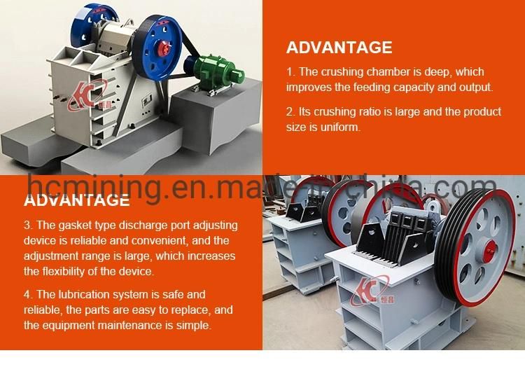 Direct Manufacture Small PE250X400 Jaw Crusher