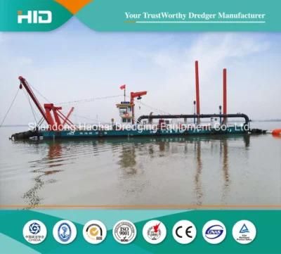 High Powered Hydraulic Diesel Engine Cutter Suction Dredger Machine for River Sand/Gravels