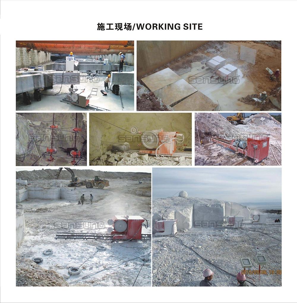 Diamond Wire Saw Cutter for Marble Granite Quarry Cutting