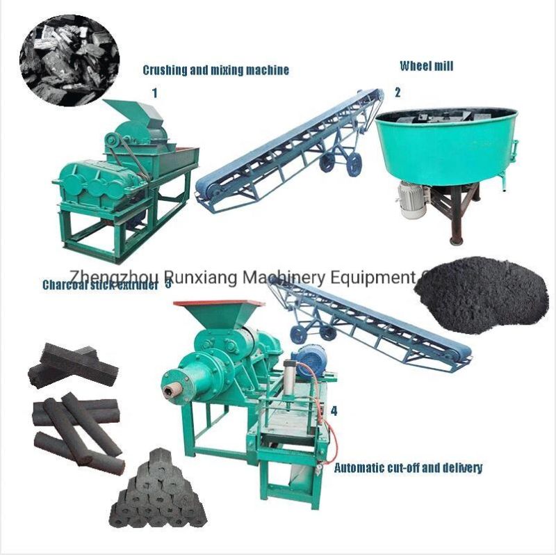 China Factory Charcoal Coal Powder Briquette Extruder Making Machine (WSMB)