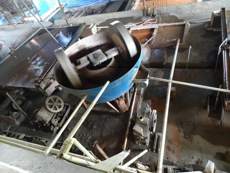 Round Gold Wet Grinding Pan Mill for Gold Separating