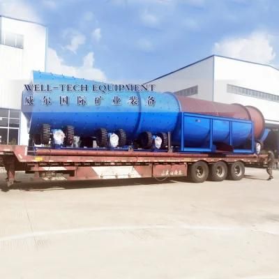 Large Capacity Heavy Duty Rotary Scrubber Hot Sell to Australia Good for Washing Sticky ...