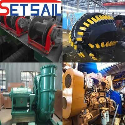 Diesel Engine Anchor Boom 24inch Cutter Suction Dredger with Hydraulic