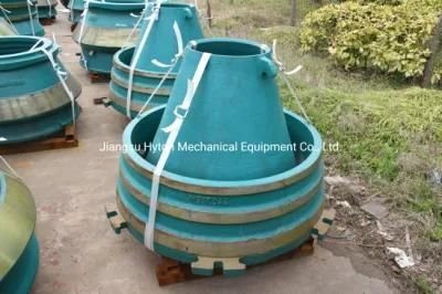 High Manganese Steel Mantle Liner Bowl Liner Gp11f Cone Crusher Parts