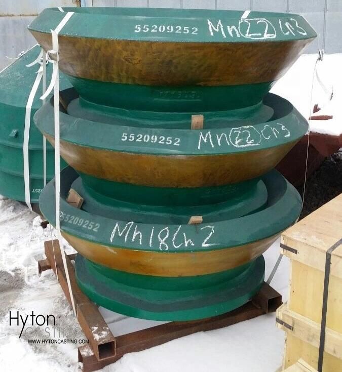 Mining Machinery Wear Parts Suit Nordberg Gp220 Gp550 Gp11f Cone Crusher Concave Mantle
