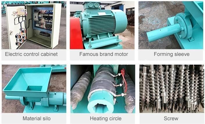 Biomass Briquette Making Machine Charcoal Coal Wood Briquette Extruder