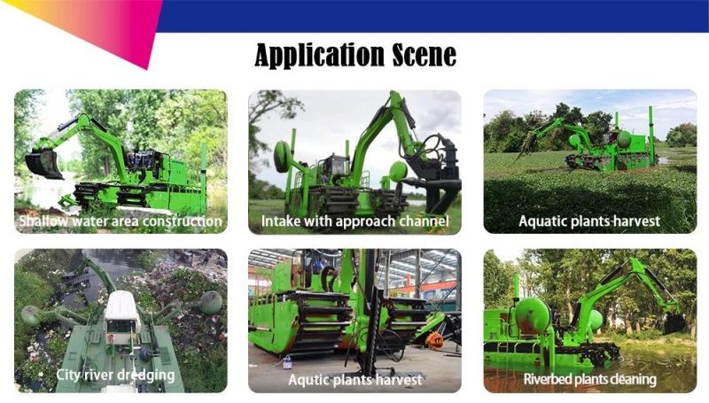 Equipment Machine Amphibious Excavator Amphibious Multi-Function Dredger for Sales