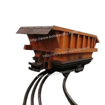 Curved Rail Side Dumping Railway Mine Car