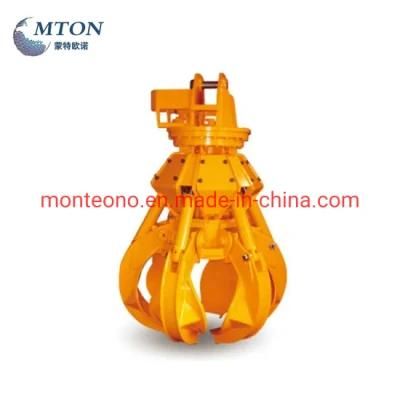 New Condition Hydraulic Rotating Orange Peel Grab for 5-11tons Excavators