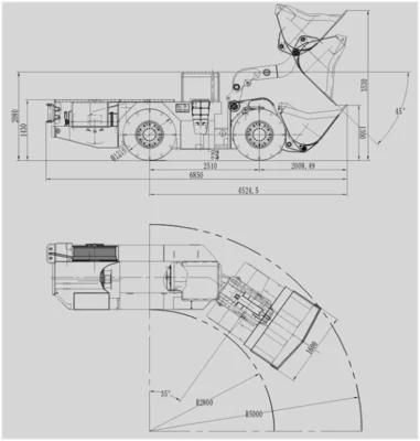 Compact and Lightweight Load Haul Dump (LHD) for Narrow Vein Mining. Electric LHD Wjd-1.5