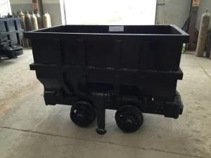 Single-Side Curve Rail Mining Car 4.0 M&sup3; Side Dump Mine Cart