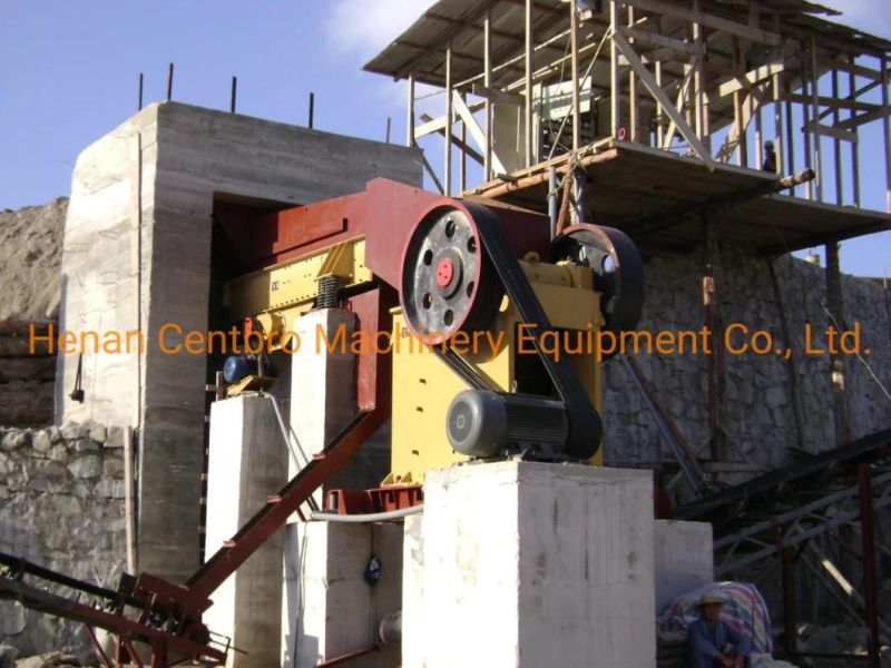 Small Capacity Mobile PE600*900 Diesel Engine Stone and Rock Jaw Crusher for Gold, Limestone with Spare Parts