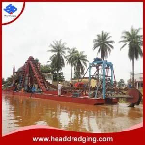 Bucket Chain Dredger for Both Gold and Diamond Mining