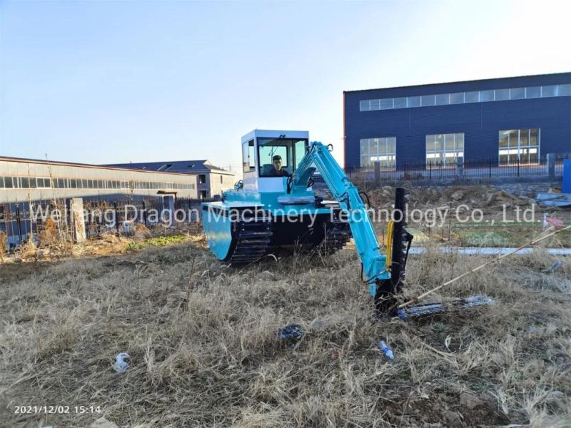 Dragon Amphibious Harvesting Machine for River and Land Weed Cleaning