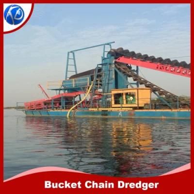 Chain Bucket Gold Ship Sand Gold Mining Ship Alluvial Gold Mining Ship River Gold Mining ...