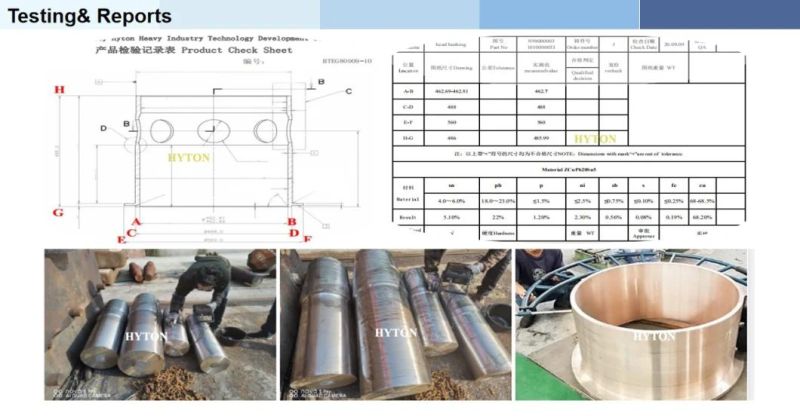 Bronze Parts Bottomshell Bushing Suit CH420 CH430 Cone Crusher Spare Parts Manufacturer