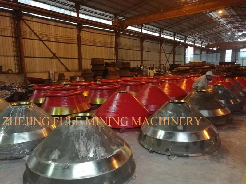 High Manganese Steel Casting Mantle for Cone Crusher Spare Parts