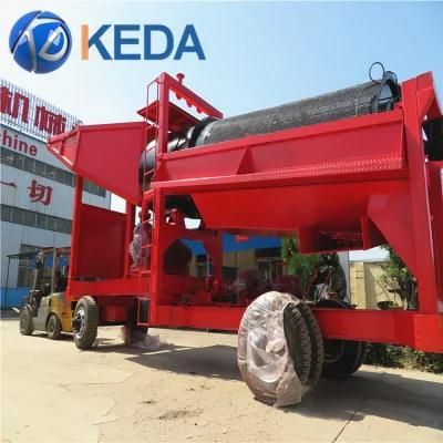 China Alluvial Gold Washing Plant Gold Trommel Screen Gold Mining Equipment