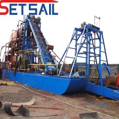 Chain Bucket River Mining Dredger for Lake Gold and Diamond