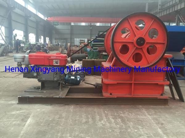 China Made 10tph Fixed Diesel Engine Jaw Crusher PE250X400