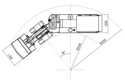 Compact and Lightweight Load Haul Dump (LHD) for Narrow Vein Mining. Diesel LHD Wj-1