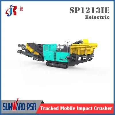 Crawler Tracked Mobile Portable Stone Rock Concrete Coal Jaw Cone Striker Impact Hammer ...