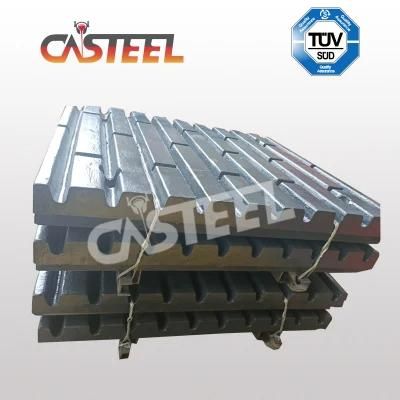 C160 Manganese Jaw Crusher Parts Fixed Jaw Plate 814329274900, Swing Jaw Plate ...