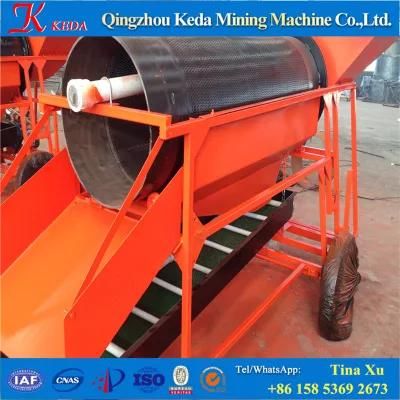 Portable Type 1-5t/H Mini Wash Gold Mining Trommel for Sale