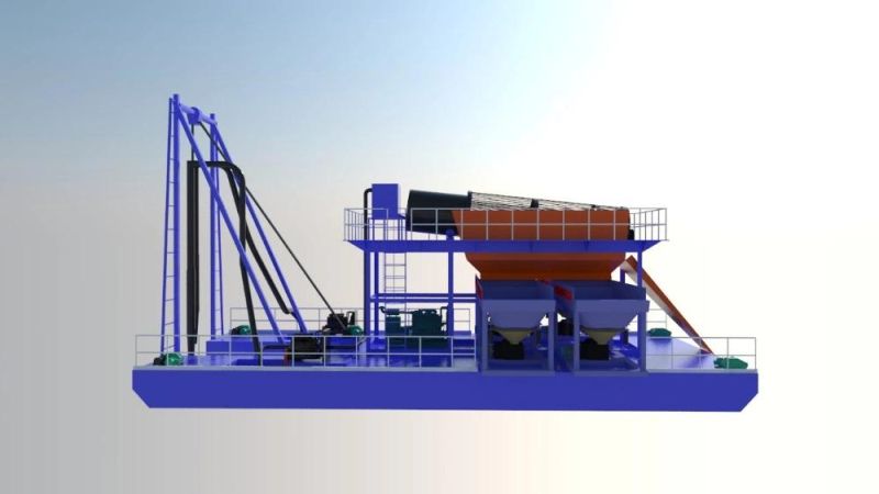 Jet Suction River Sand Extraction Sand Gold Suction Dredger