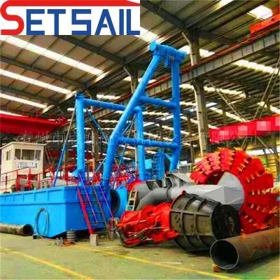 Made in China Bucket Wheel Lake Mud Dredger with Hydraulic Position