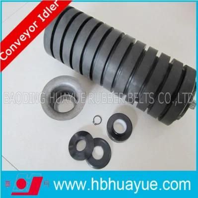 Flat Rubber Casting Impact Troughing Conveyor Idler Roller