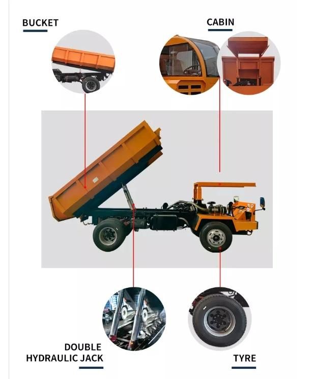 4 Ton Underground Mining Dump Truck 4X4 Dumper Truck