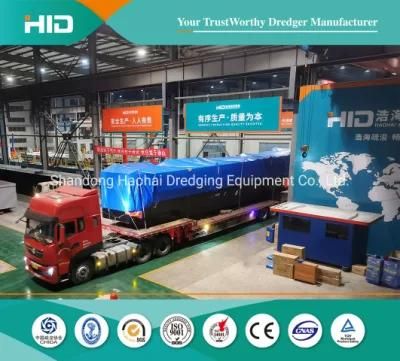 Powered 650 Cutter Suction Dredger Vessel for Sea Hard Soil / Gravel Dredging in UAE