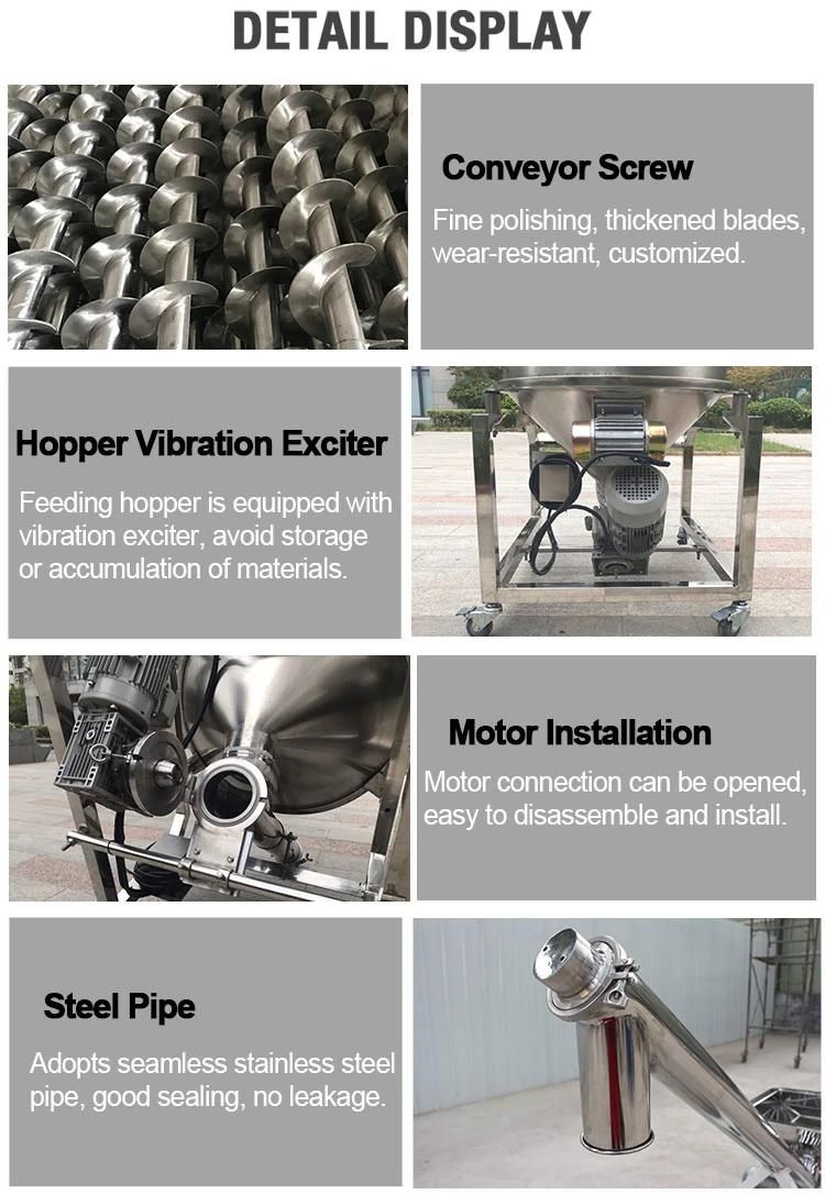 Large Capacity Low Price Inclined Feed Screw Conveyor Screw Conveyer for Concrete in China