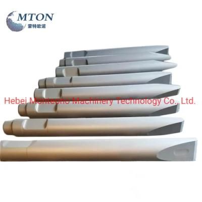 Ht-Tech Hydraulic Rock Breaker Chisel for Stone and Rock Excavator Parts
