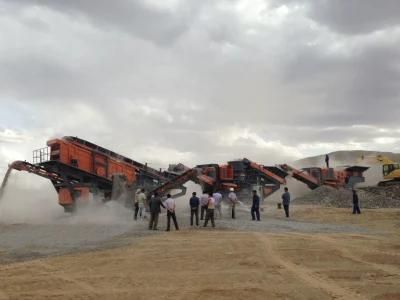 Large 40 - 200 Tph Mobile Rock Crusher, Mobile Rock Crushing Plant