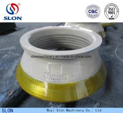Manganese Steel Sandvik Symons Cone Crusher Spare Parts Mantle and Concave