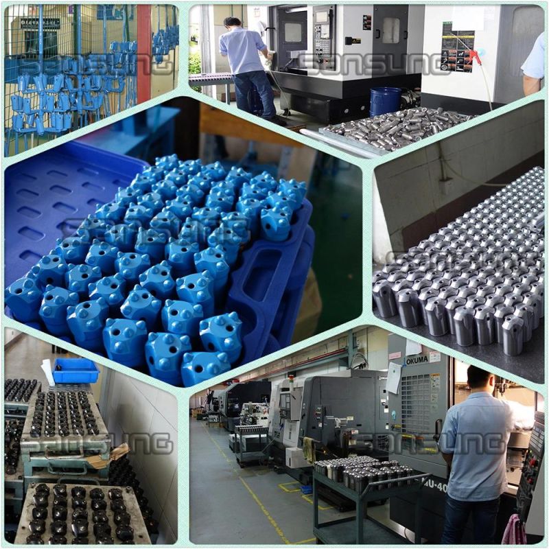 Granite Quarry Drilling Tapered Button Bits