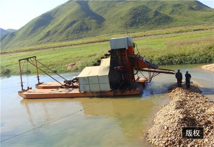 Gemstone Wash Dredger Boat Gold Dredger River Sand Gold Dredger Equipment Gold Mining Dredger Gold Washing Dredger