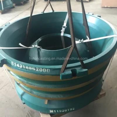 Manganese Casting Steel Mn18cr2 Cone Crusher Spare Parts Bowl Liner and Mantle