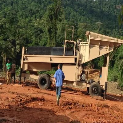 Heavy Clay Gold Mine Scrubber High Pressure Gold Wash Plant