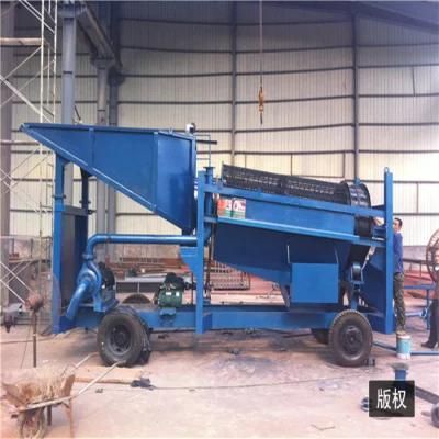 High Capacity Gold Trommel 100tph Portable Mobile Gold Trommel Screen