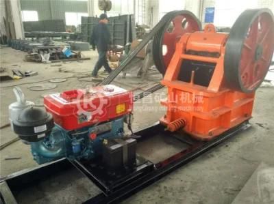 Portable Mobile Mini Stone Rock Crushing Machine Low Price Diesel Jaw Crusher for Sale