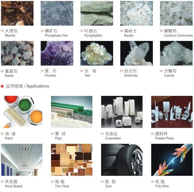 Minerals Powder Making Machine Raymond Roller Grinding Mill for Calcium Carbonate Powder Production Line
