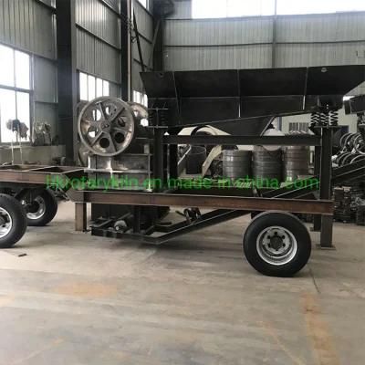 Mining Mobile Primary Jaw Crusher Station/Wheeled Mobile Jaw Crusher Machine