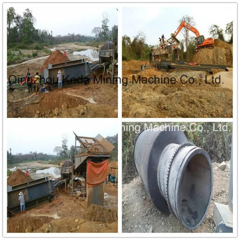 100mt/H Mineral Gold Trommel Wash Plant Gold Mining Equipment Gold Wash Trommel Screen for Sales