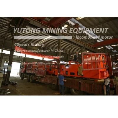 Remote Control Cjy7 Ton Overhead Wire Locomotive for Underground Mine