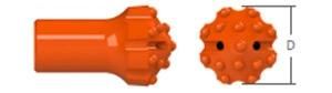 T45 Deep Long Hole Bench Drilling Tungsten Carbide Buttons Thread Quarry Rock Bit
